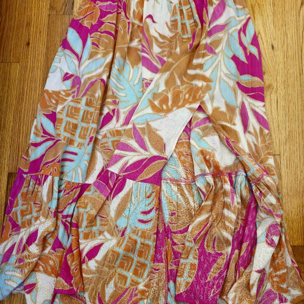 Band Of The Free One Strap Gypsie Floral Midi Dress Women's Size XS - Picture 3 of 9